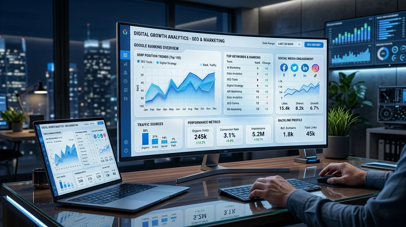 Digital Marketing & SEO Analytics Workspace
